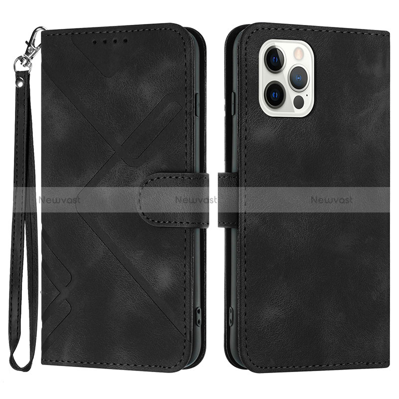 Leather Case Stands Flip Cover Holder YX1 for Apple iPhone 13 Pro