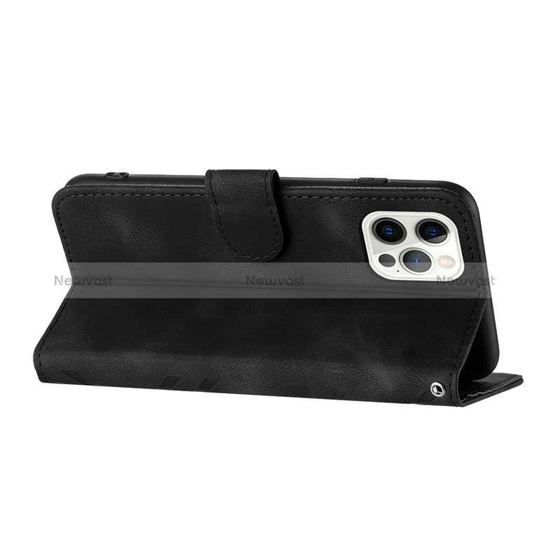 Leather Case Stands Flip Cover Holder YX1 for Apple iPhone 13 Pro