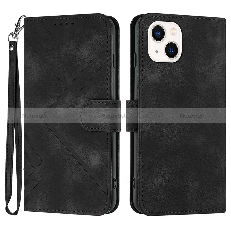 Leather Case Stands Flip Cover Holder YX1 for Apple iPhone 14 Plus