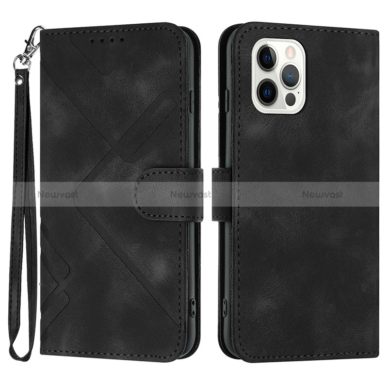 Leather Case Stands Flip Cover Holder YX1 for Apple iPhone 14 Pro