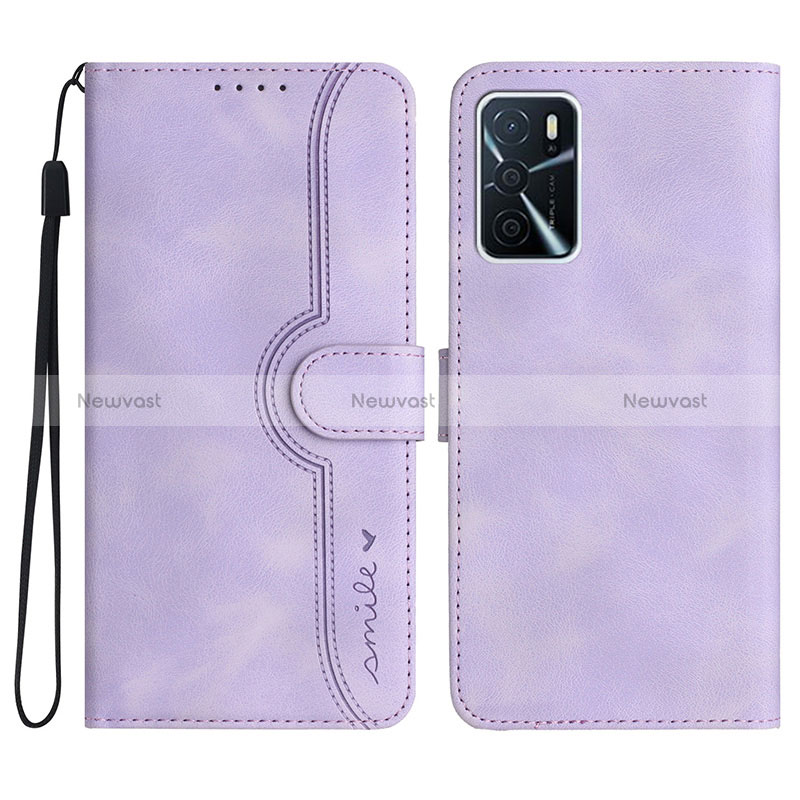 Leather Case Stands Flip Cover Holder YX1 for Oppo A16