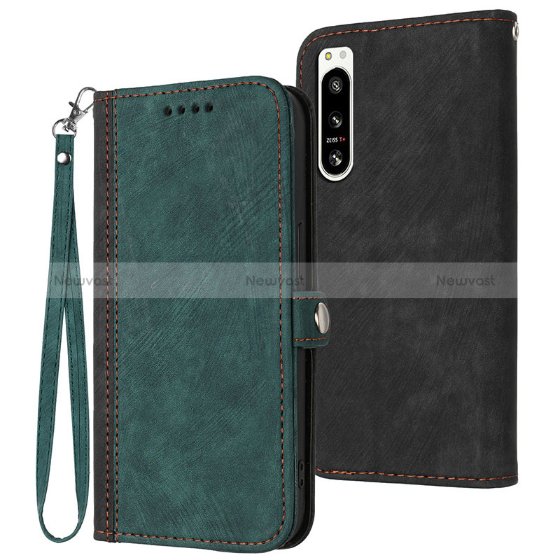 Leather Case Stands Flip Cover Holder YX1 for Sony Xperia 5 IV