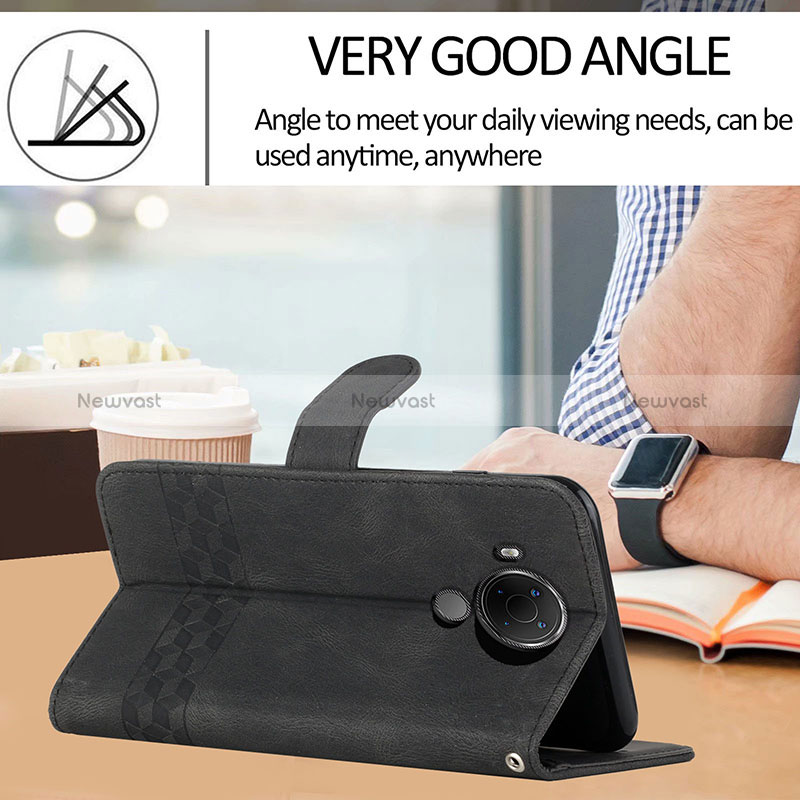Leather Case Stands Flip Cover Holder YX2 for Nokia C300