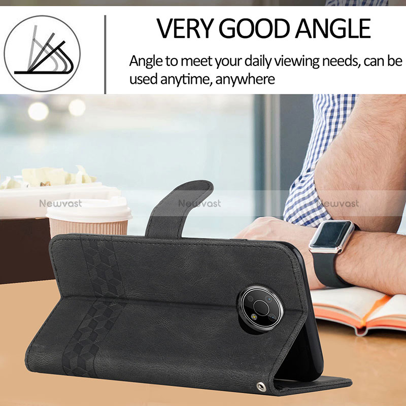 Leather Case Stands Flip Cover Holder YX2 for Nokia G300 5G