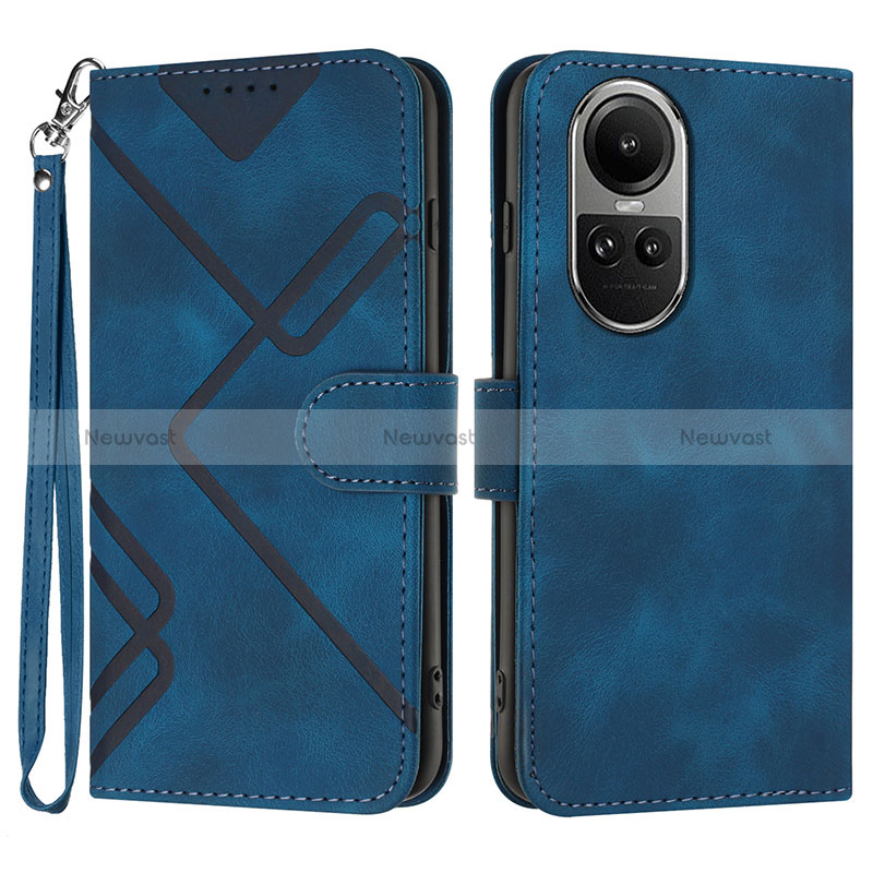 Leather Case Stands Flip Cover Holder YX2 for Oppo Reno10 5G