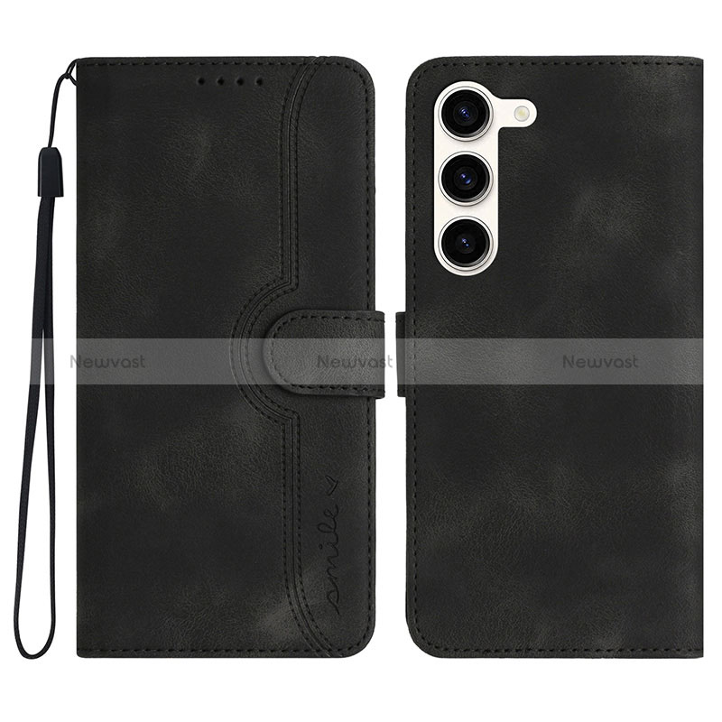Leather Case Stands Flip Cover Holder YX2 for Samsung Galaxy S22 Plus 5G