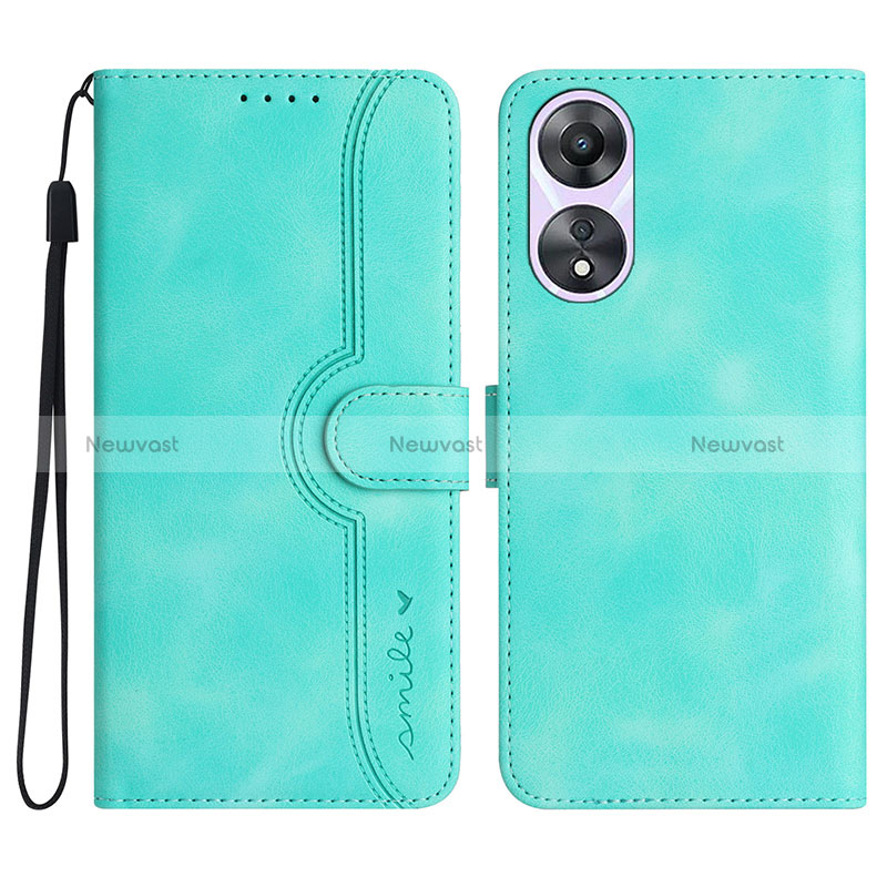 Leather Case Stands Flip Cover Holder YX3 for Oppo A58 4G