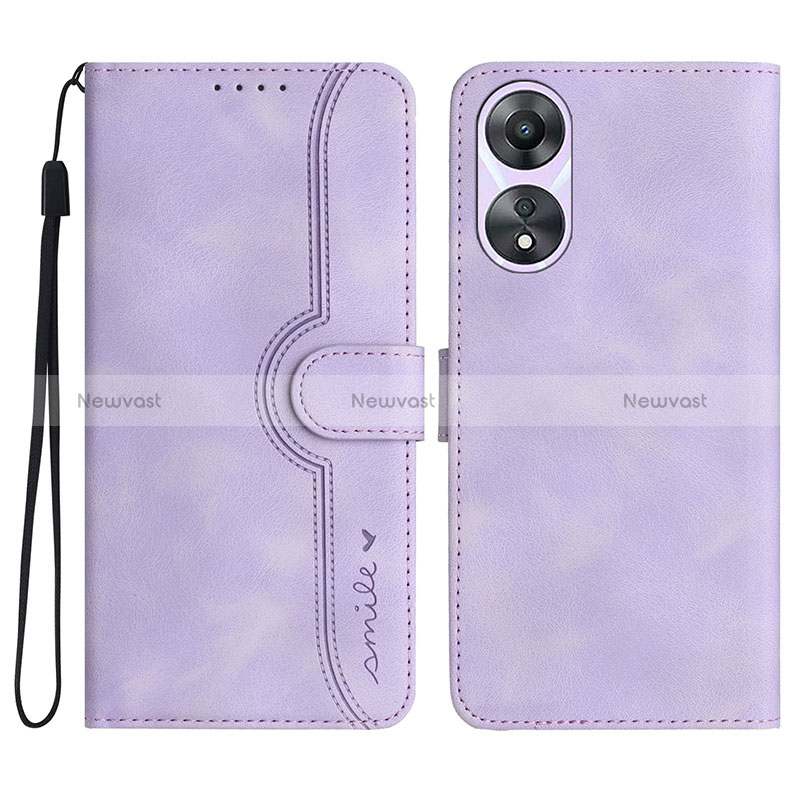Leather Case Stands Flip Cover Holder YX3 for Oppo A58 4G