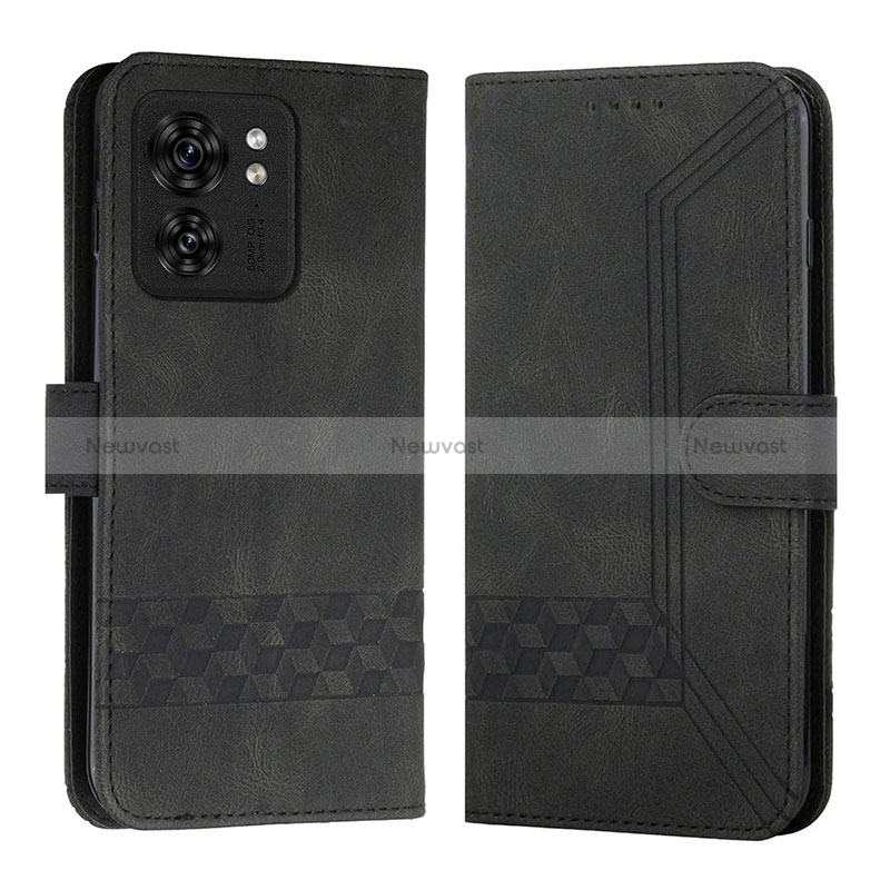 Leather Case Stands Flip Cover Holder YX4 for Motorola Moto Edge (2023) 5G