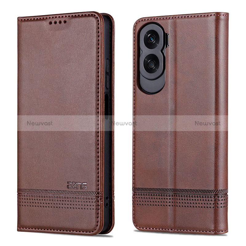 Leather Case Stands Flip Cover Holder YZ1 for Huawei Honor 90 Lite 5G