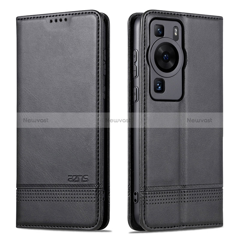 Leather Case Stands Flip Cover Holder YZ1 for Huawei P60 Pro