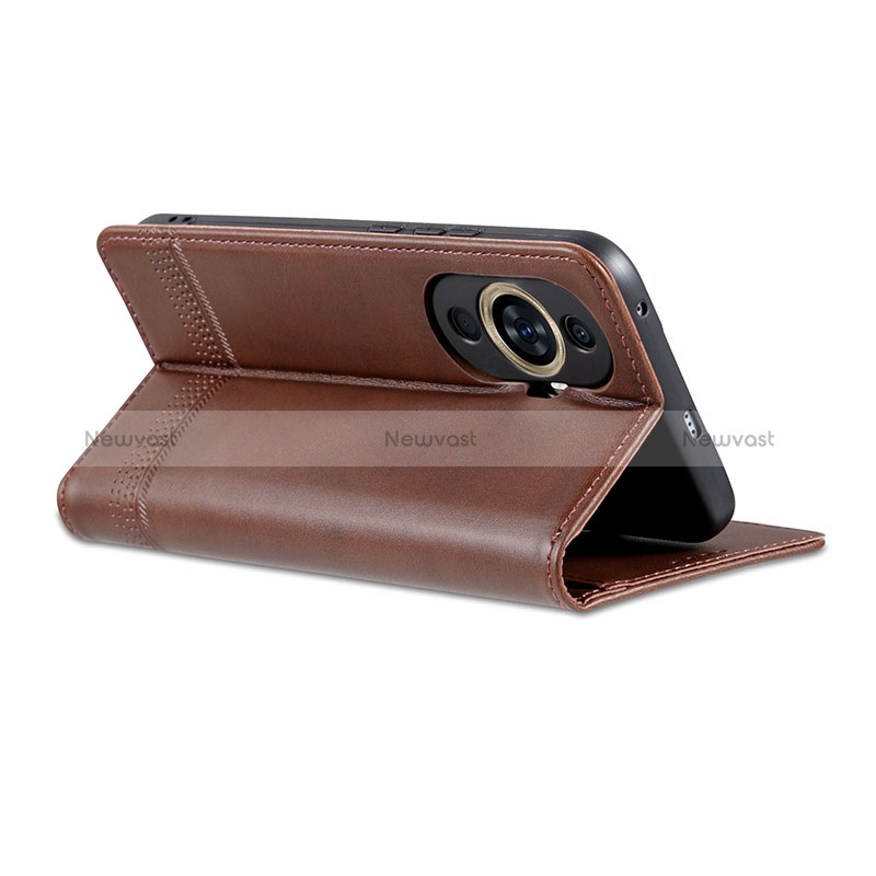 Leather Case Stands Flip Cover Holder YZ2 for Huawei Nova 11 Pro