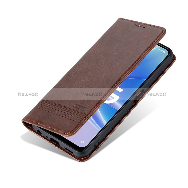 Leather Case Stands Flip Cover Holder YZ2 for Oppo A78 5G