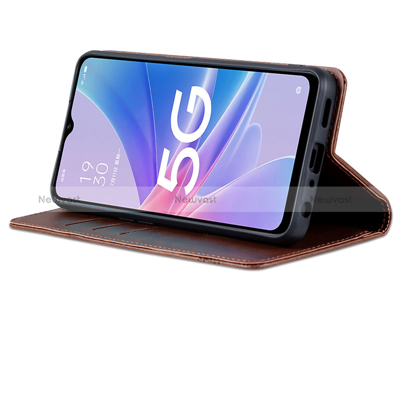 Leather Case Stands Flip Cover Holder YZ2 for Oppo A78 5G