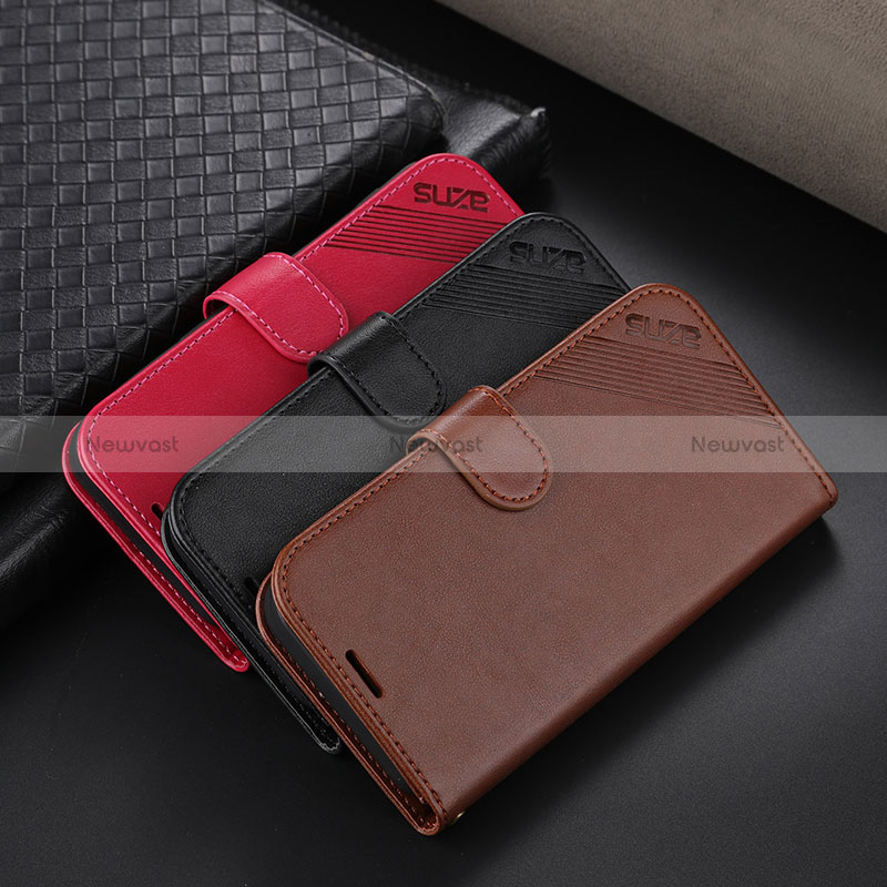 Leather Case Stands Flip Cover Holder YZ3 for Apple iPhone 14 Pro Max