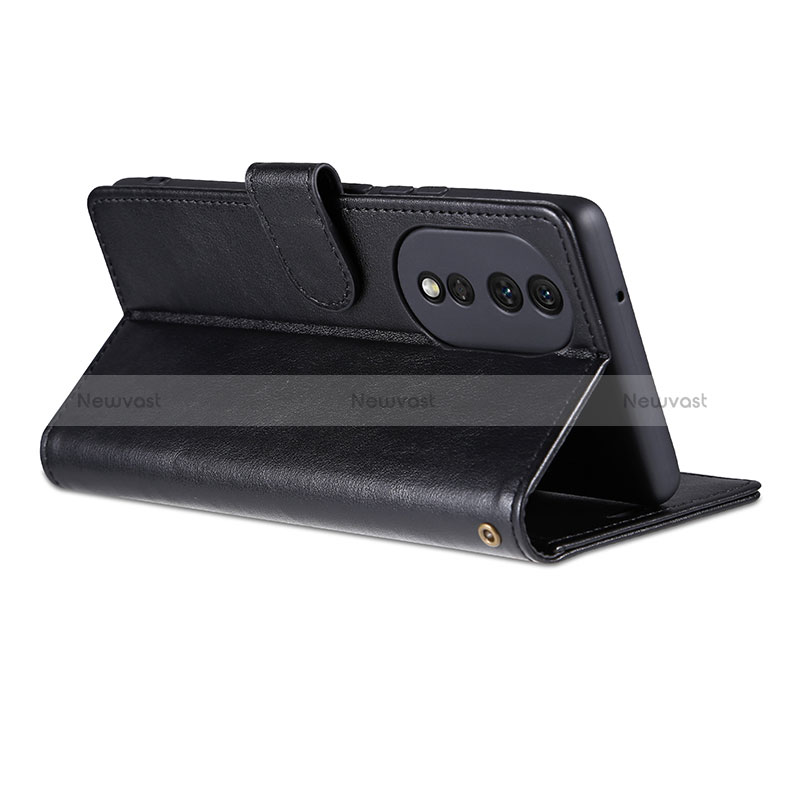 Leather Case Stands Flip Cover Holder YZ3 for Huawei Honor 90 5G
