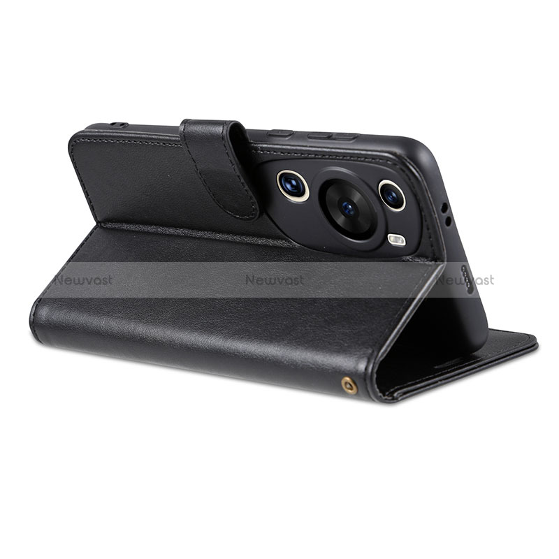 Leather Case Stands Flip Cover Holder YZ3 for Huawei P60 Art