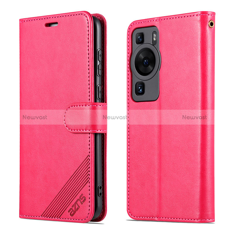 Leather Case Stands Flip Cover Holder YZ3 for Huawei P60 Pro