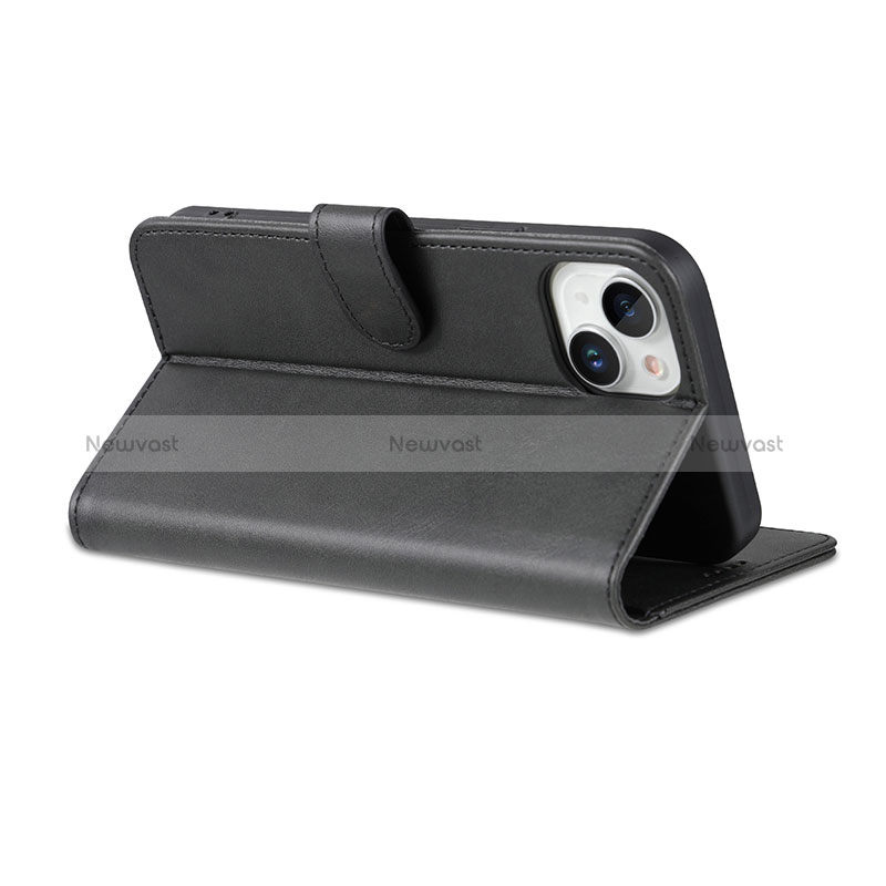 Leather Case Stands Flip Cover Holder YZ5 for Apple iPhone 14 Plus