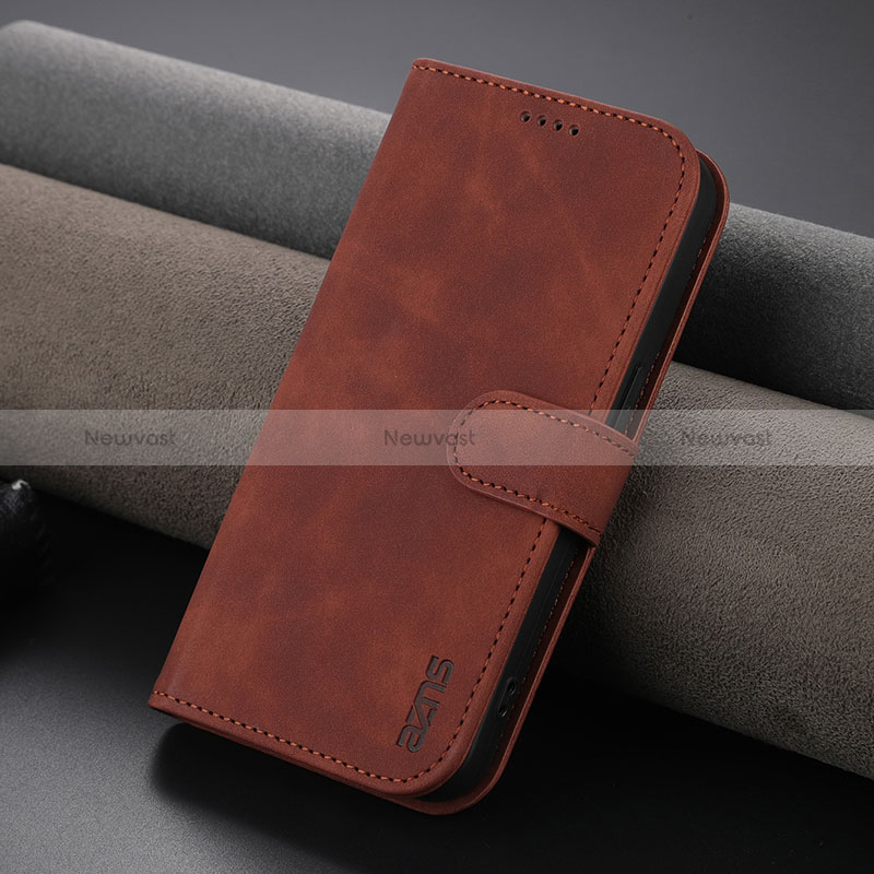 Leather Case Stands Flip Cover Holder YZ5 for Apple iPhone 14 Pro Max