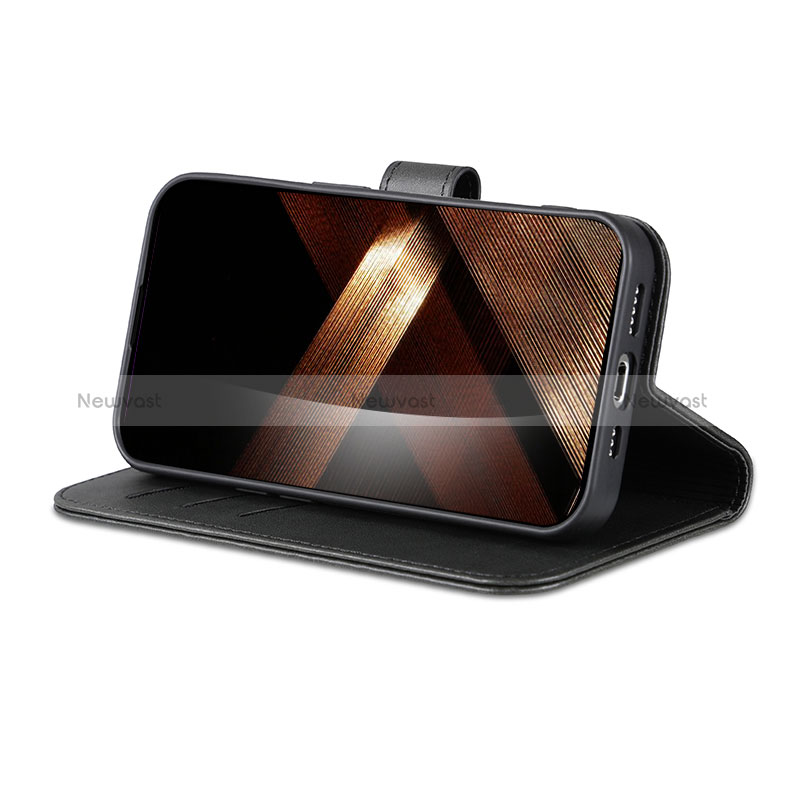 Leather Case Stands Flip Cover Holder YZ5 for Apple iPhone 14 Pro Max