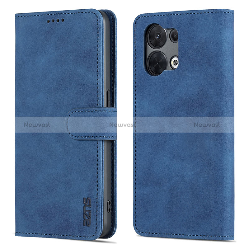 Leather Case Stands Flip Cover Holder YZ5 for Oppo Reno9 5G