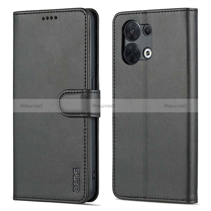 Leather Case Stands Flip Cover Holder YZ5 for Oppo Reno9 5G