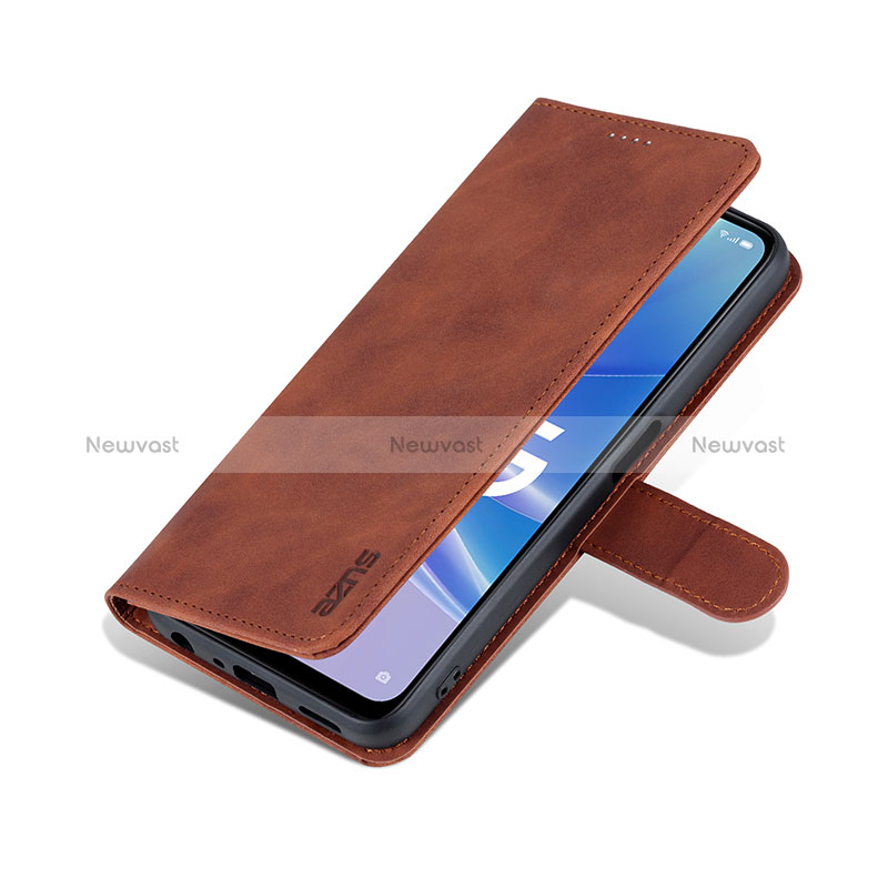 Leather Case Stands Flip Cover Holder YZ6 for Oppo A78 5G