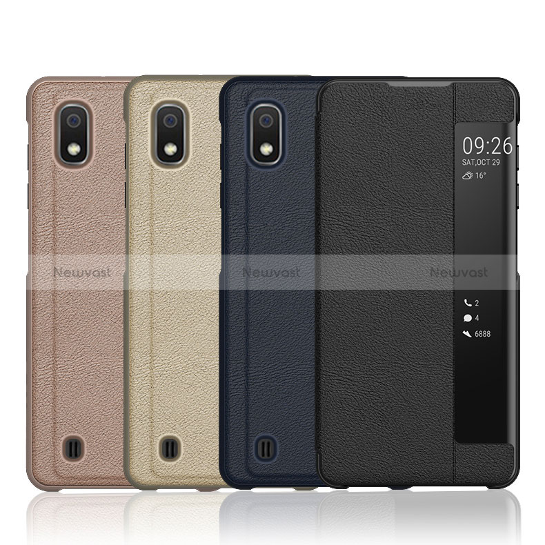 Leather Case Stands Flip Cover Holder ZL1 for Samsung Galaxy A10