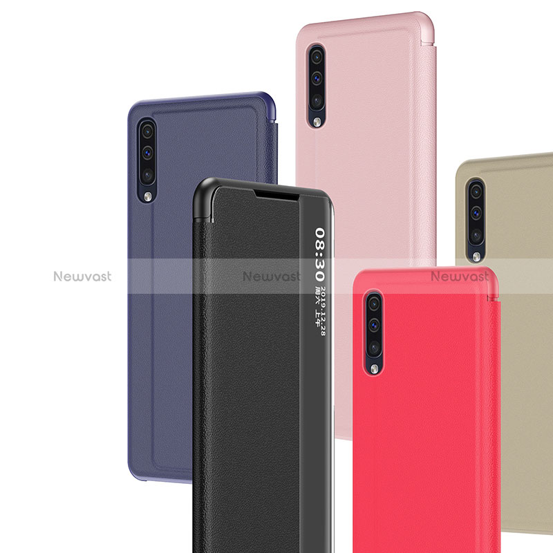 Leather Case Stands Flip Cover Holder ZL2 for Samsung Galaxy A50