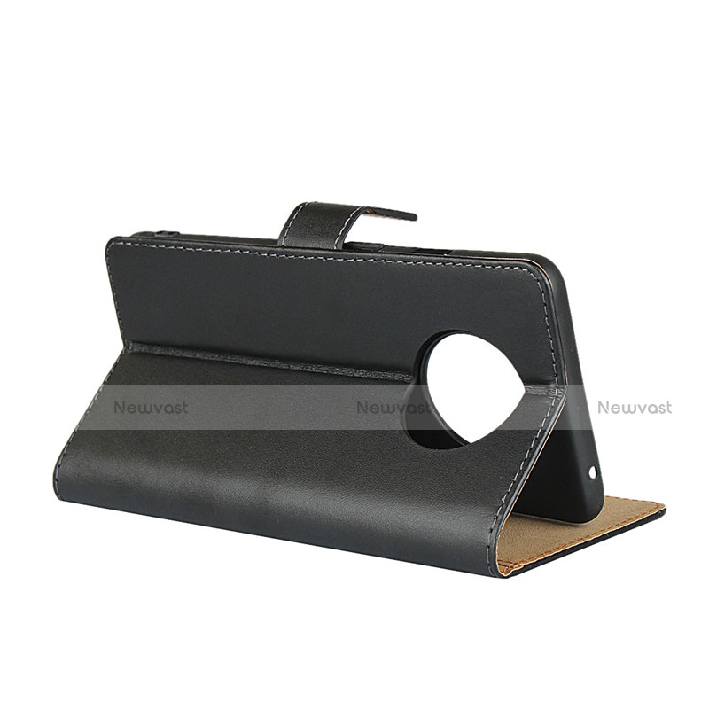 Leather Case Stands Flip Cover K01 for OnePlus 7T Black
