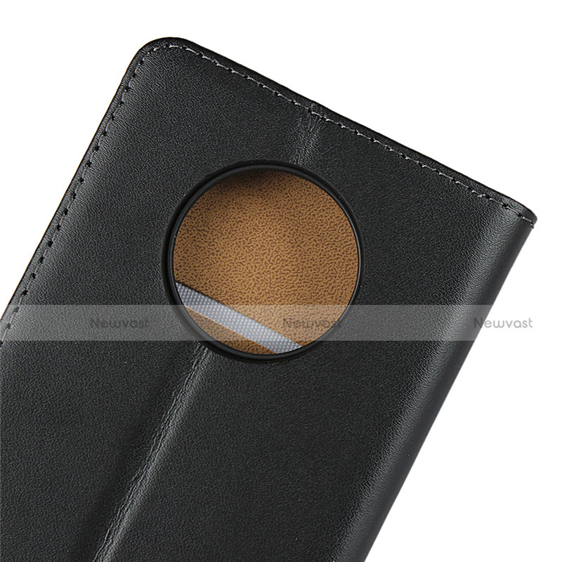 Leather Case Stands Flip Cover K01 for OnePlus 7T Black