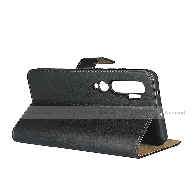 Leather Case Stands Flip Cover K01 for Xiaomi Mi Note 10 Black