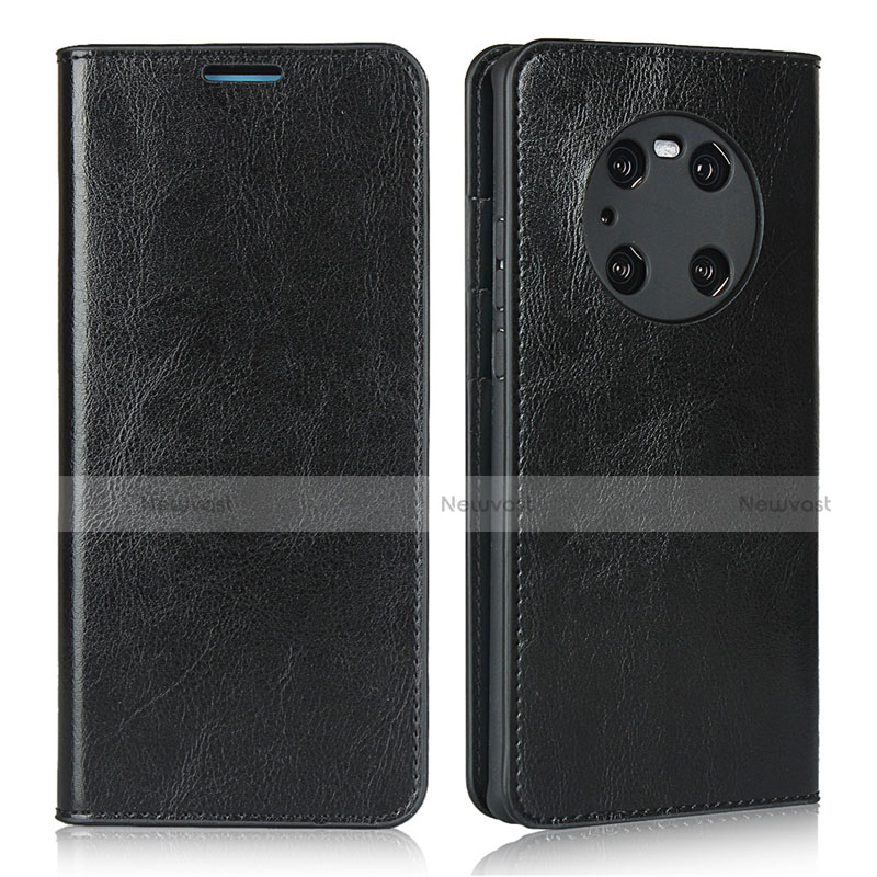 Leather Case Stands Flip Cover K02 Holder for Huawei Mate 40E Pro 4G Black