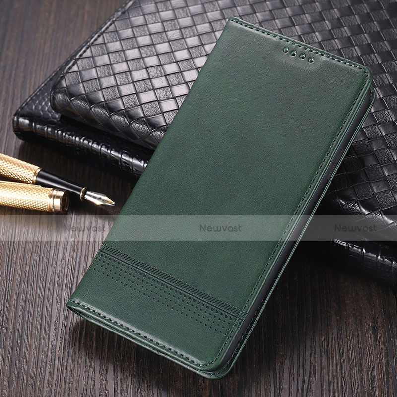 Leather Case Stands Flip Cover K03 Holder for Huawei Mate 40 Midnight Green