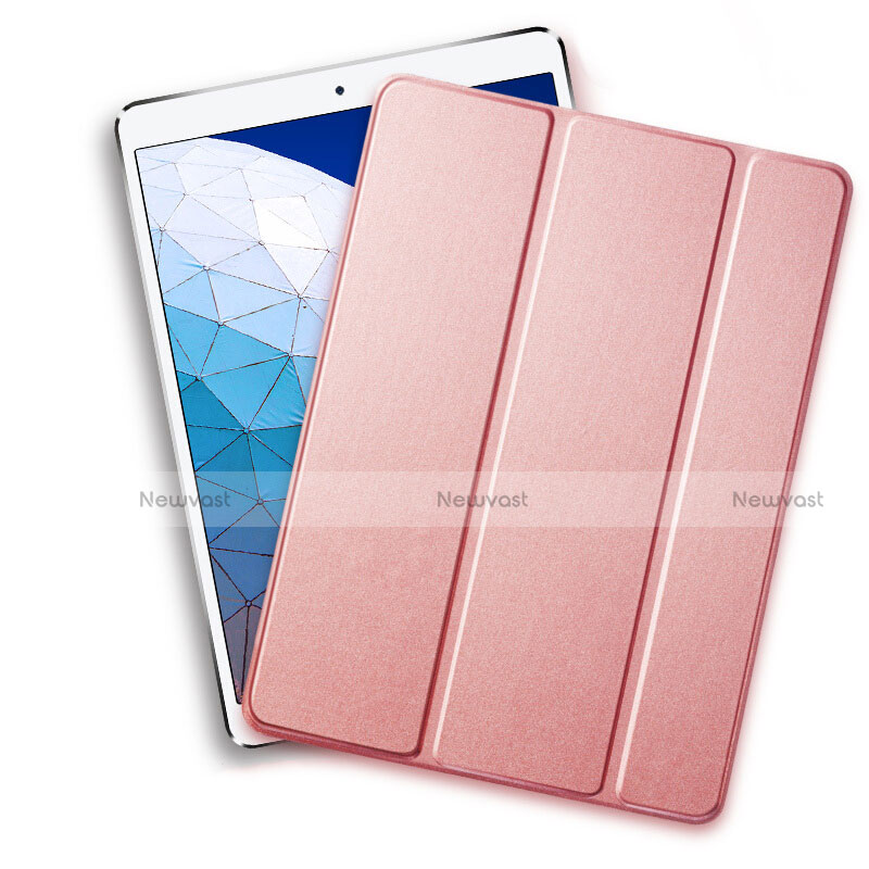 Leather Case Stands Flip Cover L01 for Apple iPad Air 3 Rose Gold