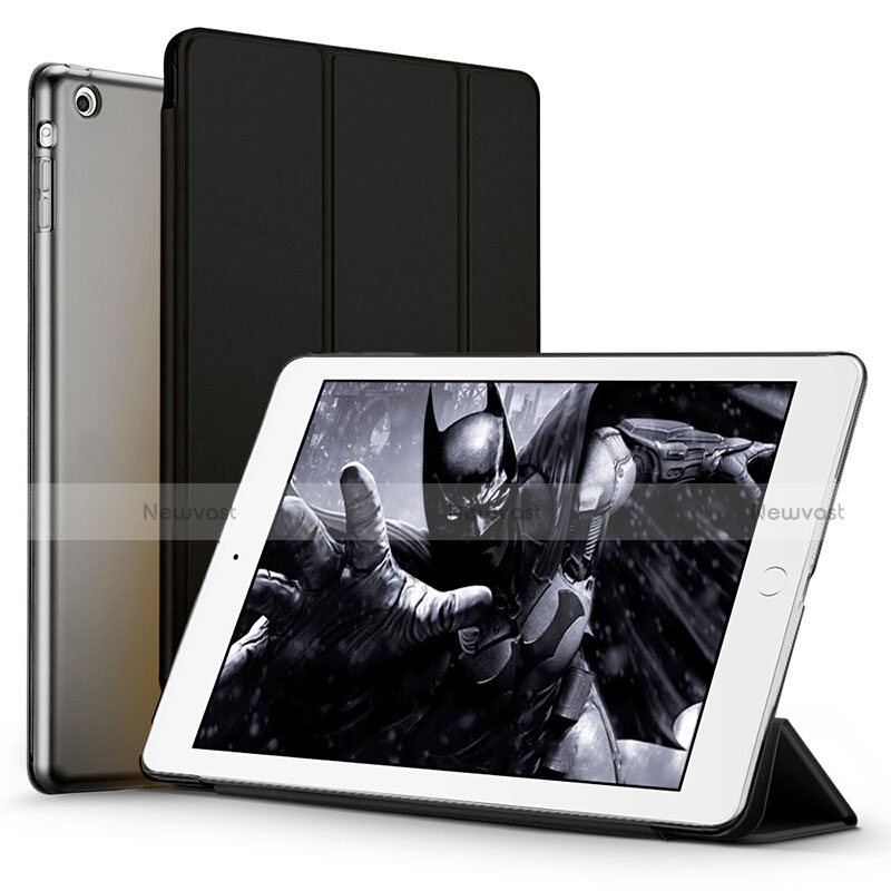 Leather Case Stands Flip Cover L01 for Apple iPad Air Black