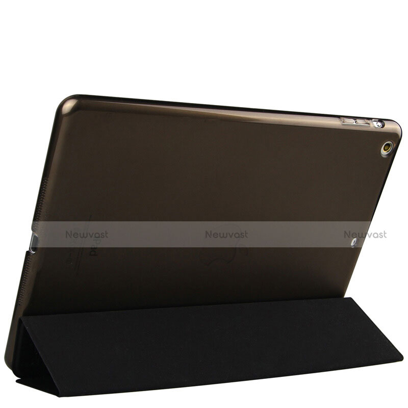 Leather Case Stands Flip Cover L01 for Apple iPad Air Black