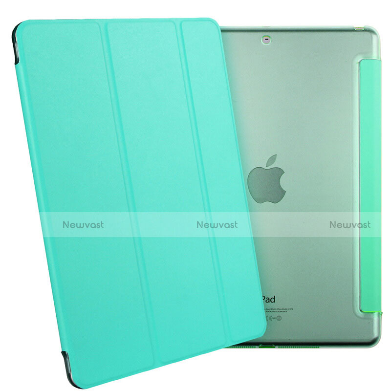 Leather Case Stands Flip Cover L01 for Apple iPad Air Green