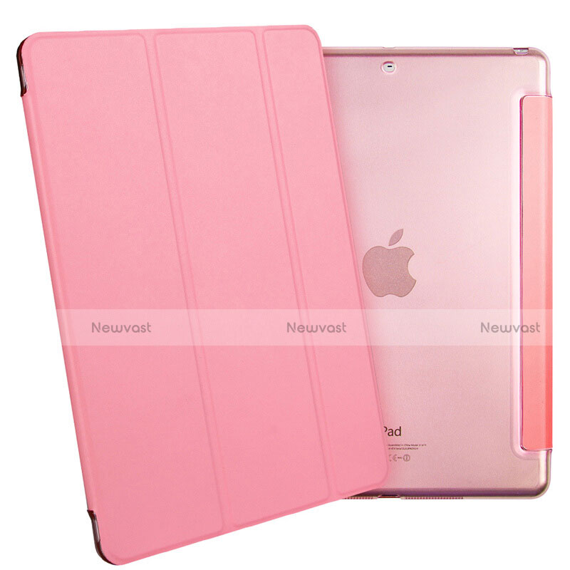 Leather Case Stands Flip Cover L01 for Apple iPad Air Pink