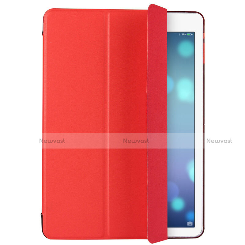 Leather Case Stands Flip Cover L01 for Apple iPad Air Red