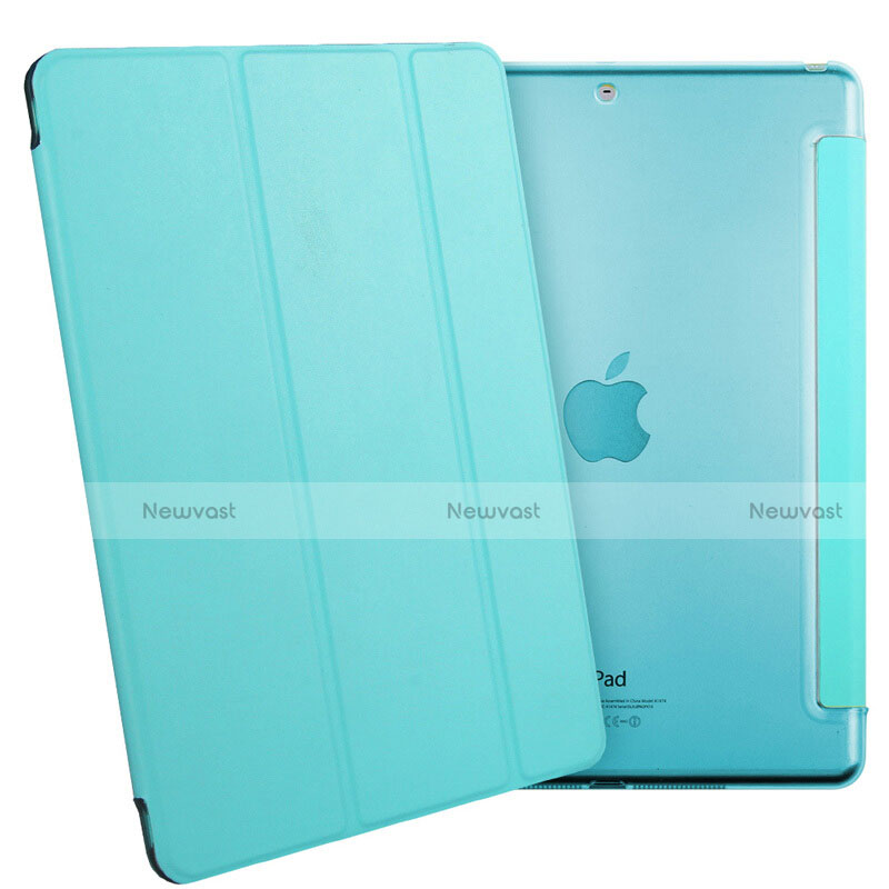 Leather Case Stands Flip Cover L01 for Apple iPad Air Sky Blue