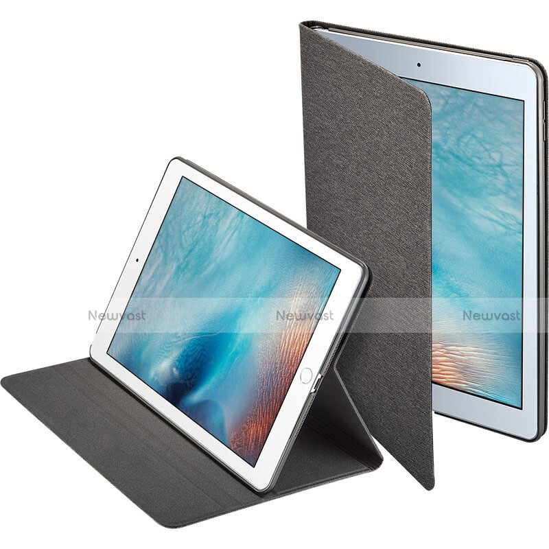 Leather Case Stands Flip Cover L01 for Apple iPad Mini 4 Black