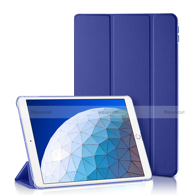 Leather Case Stands Flip Cover L01 for Apple iPad New Air (2019) 10.5 Blue