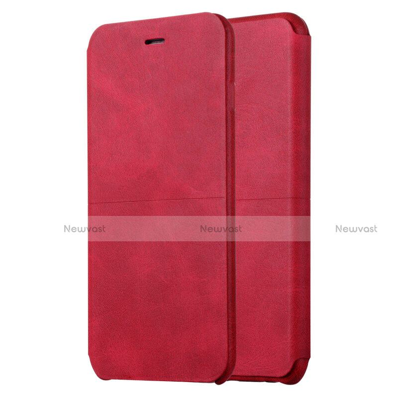 Leather Case Stands Flip Cover L01 for Apple iPhone 6 Plus Red