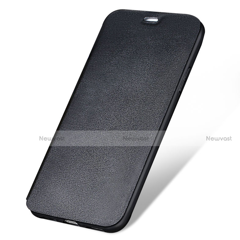 Leather Case Stands Flip Cover L01 for Apple iPhone 7 Black