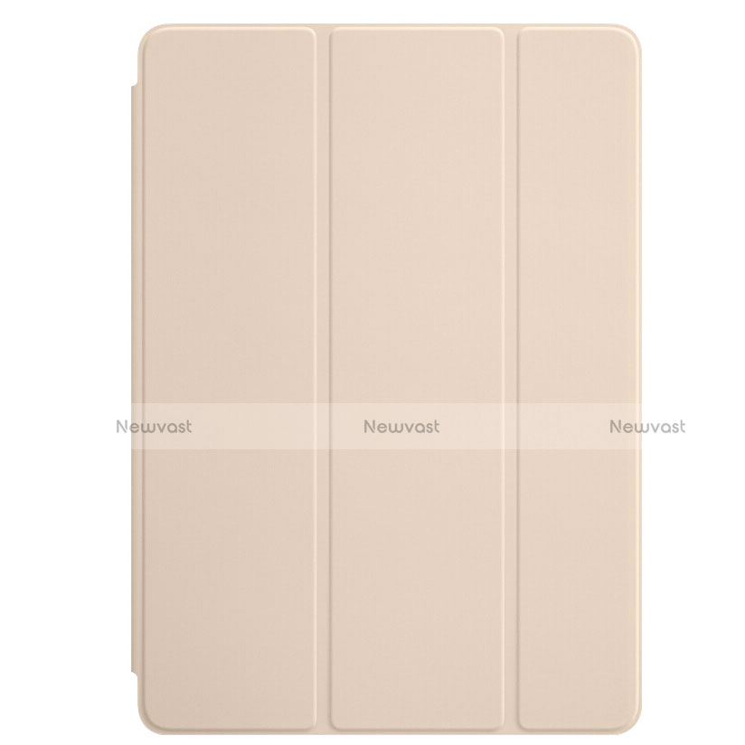 Leather Case Stands Flip Cover L01 for Apple New iPad 9.7 (2017) Gold