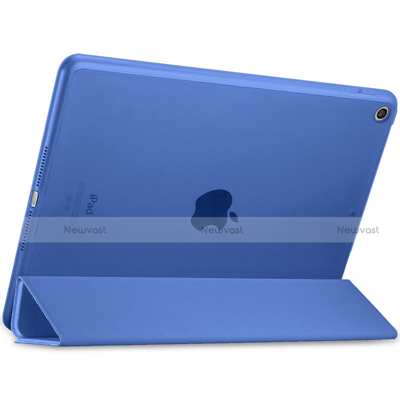 Leather Case Stands Flip Cover L01 for Apple New iPad 9.7 (2018) Blue