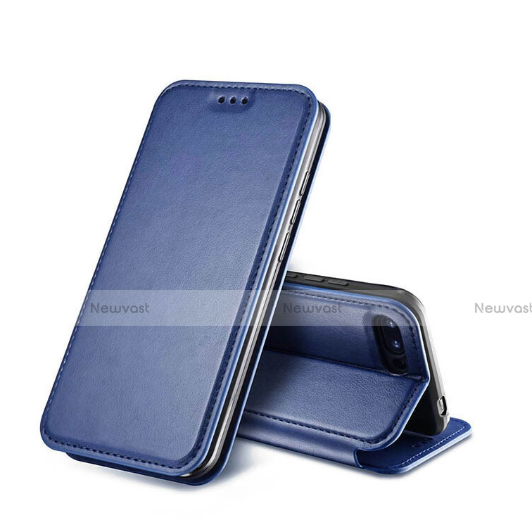 Leather Case Stands Flip Cover L01 for Huawei Honor 10 Blue