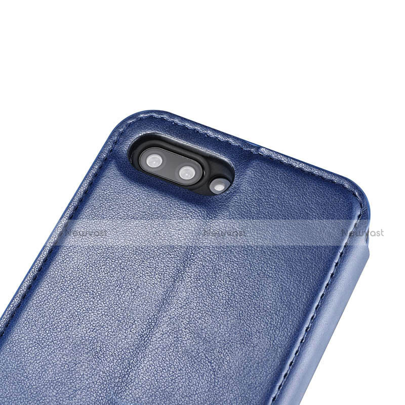 Leather Case Stands Flip Cover L01 for Huawei Honor 10 Blue